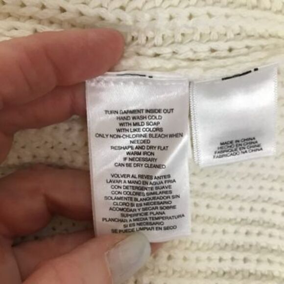 Rachel Roy Womens October Pullover Sweater Ivory Long Sleeve Ribbed Trim XL New - Picture 5 of 8